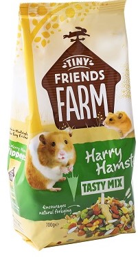 Harry Hamster Tasty Mix is nutritionally balanced and suitable for hamsters of all shapes and sizes. Delicious ingredients such as whole peanuts, pumpkin seeds, sunflower seeds, maize, oats, wheat and peas, as well as added vitamins provide a tasty everyday diet that helps promote your pet's natural wellbeing and vitality.