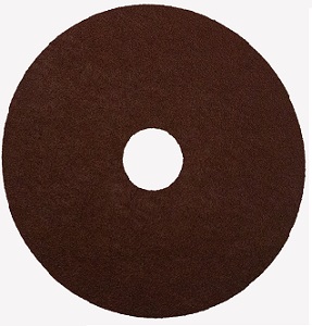 Aluminium Oxide grain on a vulcanized fibre backing.