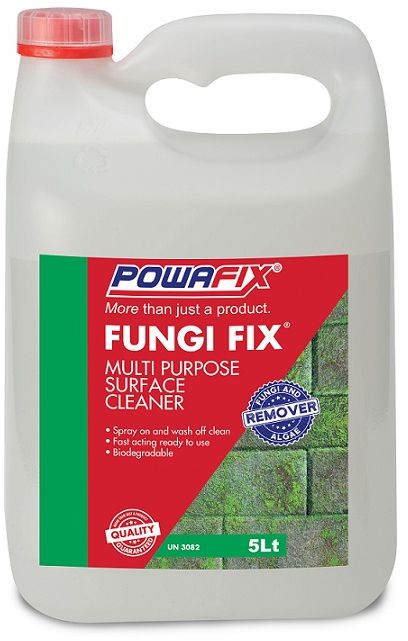 Powafix Fungi Fix effectively removes and cleans off algae, fungus, mildew and mould prior to painting.
