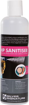 Hydrogen peroxide hand and surface sanitizer.
