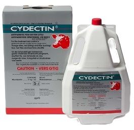 For the treatment and control of gastro-intestinal roundworms, lungworms, mange mites, red (biting) and blue (sucking) lice, horn flies and blue ticks of cattle. COMPOSITION: Moxidectin 0,5% m/v.