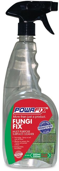 Powafix Fungi Fix effectively removes and cleans off algae, fungus, mildew and mould prior to painting.