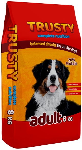 A balanced dog food suitable for all breeds. Trusty has been developed in South Africa by animal nutritionists to ensure it has all the nutritional requirements your dog needs.