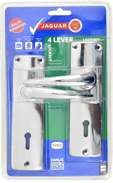Lockset 4lt CP SABS Jaguar Blister
