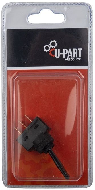 Plastic. Easy installation. Three positions with off position in the middle. Packed. Also available unpacked at code AO390/0739.