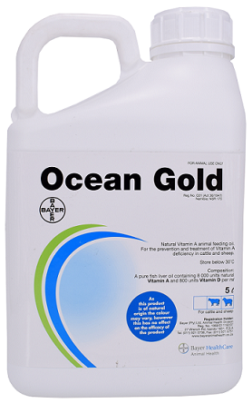For the prevention and treatment of vitamin A deficiency in cattle and sheep. A pure fish liver oil containing 8 000 units natural vitamin A and 800 units vitamin D per ml.