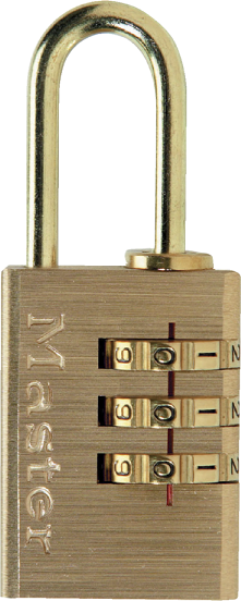 Combination Padlock offering resettable combinations for that keyless freedom.