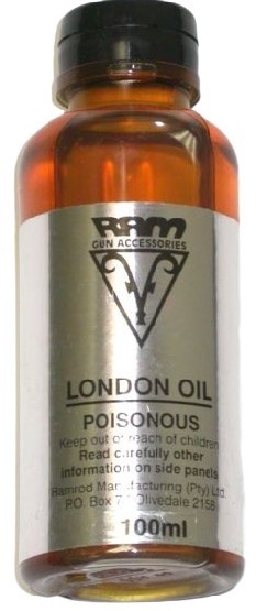 The RAM 100ml London Oil is ideal to maintain your firearm. It provides effective, long lasting protection for your firearm.