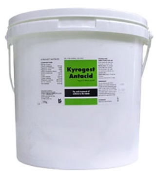 Mineral supplement for the treatment of acidosis in the rumen.