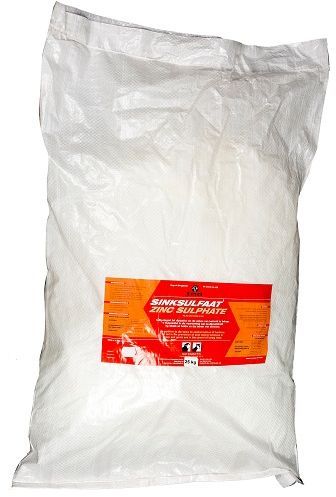 Zinc Sulphate is as an additive to dip tanks to control build up of bacteria. Directions for use on Lumpy Wool: use 1kg Zinc Sulphate per 400lt dip wash. For Post Dipping Lameness: use 1kg Zinc Sulphate per 1000lt dip wash.