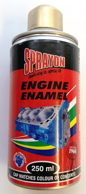 Sprayon Engine Enamel is a specially formulated lacquer spray with heat resistant properties up to 200°C.