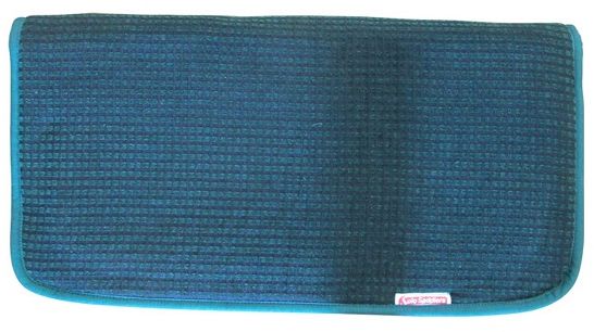 Felt numnah covered with cotton material. Fits under McLellan style saddles.
