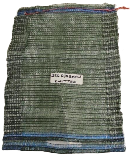 The knitted pockets are made from high-density polyethylene and are available in a large range of sizes, from 2kg to 25kg. They are also very strong and have more colours like tangerine and mandarin, available.