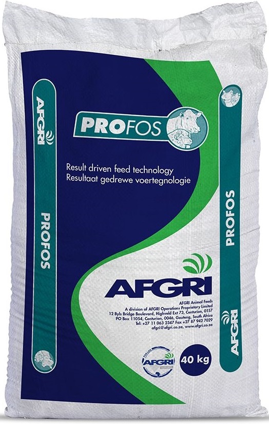 Ready-mix phosphate-salt trace mineral supplement for ruminants.