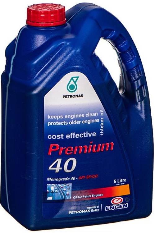Engen Premium Motor Oil 40 is a premium quality SAE 40 viscosity.