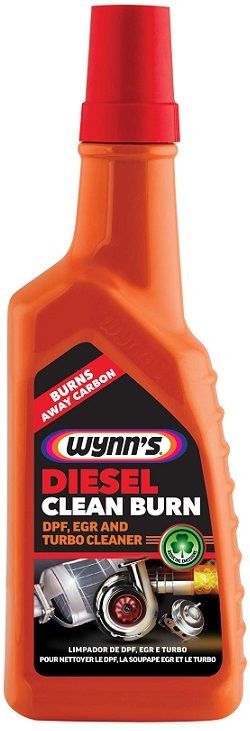 Wynn's Clean Burn ensures a severely clogged DPF will regenerate in minutes restoring power. Contains Cerium Oxide Technology to lower the incineration temperature of soot particles to below 400 oC, maintaining a clean, trouble free DPF system, clear EGR valve to restore correct air/fuel mixture and clean both conventional and variable vane turbo fans providing immediate turbo response and optimum performance.