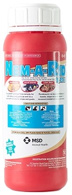 Targets: wireworm, brown stomach worm, bankrupt worm, cattle bankrupt worm, long-necked bankrupt worm, large-mouthed bowel worm, hookworm, nodular worm, lungworm, liver fluke and giant liver fluke. Dosage form: Solution. Targets: wireworm, brown stomach worm, bankrupt worm, cattle bankrupt worm, long-necked bankrupt worm, large-mouthed bowel worm, hookworm, nodular worm, lungworm, liver fluke and giant liver fluke. Dosage form: Solution. Composition: Levamisole hydrochloride 3,75% m/v, rafoxanide 3,75% m/v.