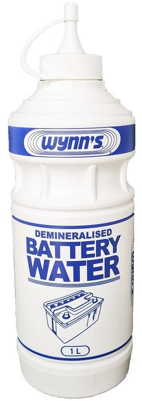 Wynn's battery water is the purest and most effective medium for efficient electron transfer in lead batteries, it has been distilled and de-mineralised by reverse osmosis to promotes extended battery life.