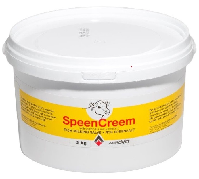 Rich milking salve. Used for milking animals. Contains: Vitamin E, Lanolin & Emolients and Chlorhexidine 0,15%.