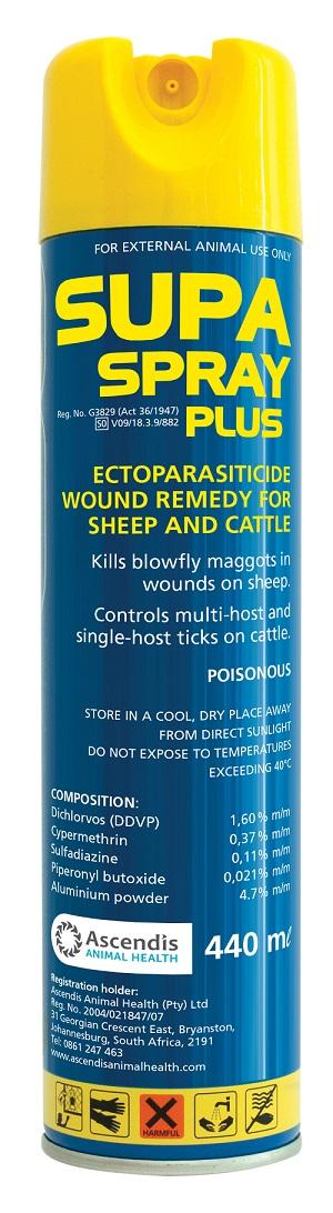 Antiparasitic spray and wound remedy. High levels of antiparasitic active ingredients. Contains Sulphadiazine with proven antibacterial and wound healing properties.