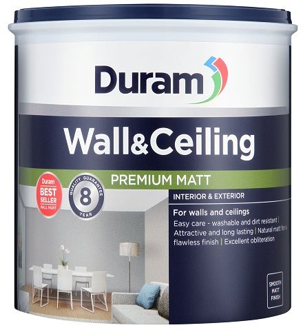 The product protects interior walls, ceilings and trims in bathrooms, kitchens, high humidity and other high wear areas against black stains and steam. It inhibits microbial growth, bacteria, mould and mildew, as well as is laboratory tested. It keeps painted surfaces cleaner, fresher and more beautiful. It is low VOC, safe to use and odourless, the product also dries quickly to a hard wearing and durable finish. It has low splatter, easy application with brush, roller or spray. It is washable and easy to clean with water based, pure acrylic formation. It has excellent obliteration and coverage.