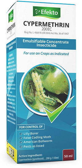 An emulsifiable concentrate contact and stomach insecticide for use on crops as indicated.