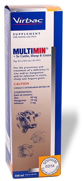 For the prevention and treatment of a deficiency in zinc and/or manganese and/or selenium in cattle, sheep and Angora goats. Balanced formulation of trace minerals for improved immunity, reproduction and production. Balanced formulation of trace minerals for improved immunity, reproduction and production. Proven efficacy and trace mineral bioavailability.