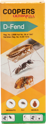 A long lasting suspension concentrate contact and stomach insecticide for the control of malaria vectors, nuisance and biting flies, cockroaches, bedbugs, fleas, mosquitoes, hide beetle larvae and adults, fishmoths stable flies ants and litter beetle larvae and adults.