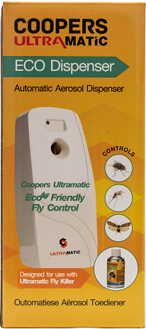 The Ultramatic eco dispenser is a high quality, affordable, basic aerosol dispensing unit. Th Ultramatic eco provides the best basic space spray treatment option available on the market.