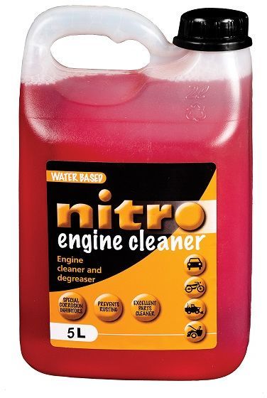 Water Based heavy duty engine cleaner and degreaser. Parts cleaner and degreaser Brush, spray or dip greasy components. Leave 10-15 minutes to react. Rinse with water or spray with pressure spray.