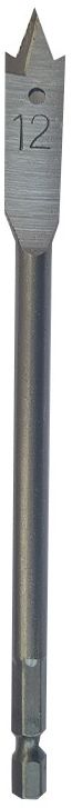 Quality wood drill bit with shouldered cutting spurs for a faster cleaner cut with better dust extraction.