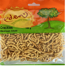 Made with Pea Flour, oil, salt, spices and bicarb.