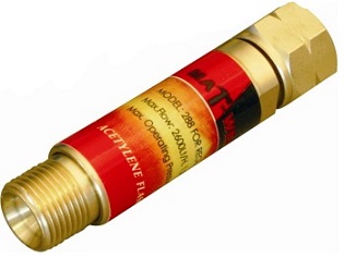 Prevention of flashback and gas reverse flow.