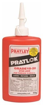 Use on studs, bolts and threaded pipe fittings.