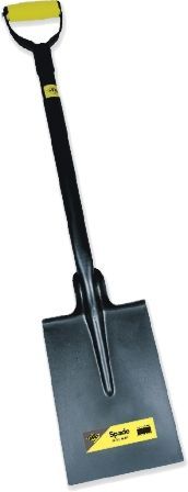 The blade is made from pressed steel and features a foot tread on the top edge for easier use