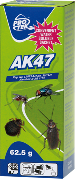 A wettable powder contact insecticide in a water soluble sachet for the control of household pests. Controls bedbugs, cockroaches, flies and mosquitoes. Packed in a water soluble sachet, no measuring/handling of product. Spray around work surfaces, on walls, furniture, curtains etc.