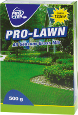 An all seasons evergreen grass mixture. 500g = 12.5 m2. Quick ground coverage. Germination can be expected 5-10 days after sowing.