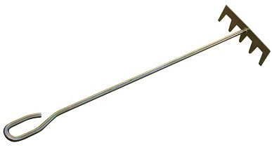 Braai rake for coals.