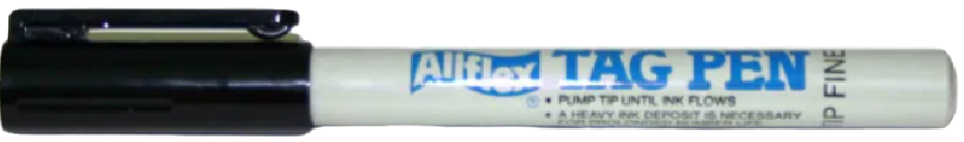 Allflex fine tip marking pen.