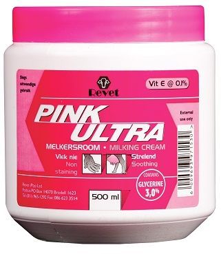 Pink Ultra Milking Cream has a Rose Fragrance and it has been formulated cosmetically with Vitamin E and special soothing properties for a soft smoothing skin.