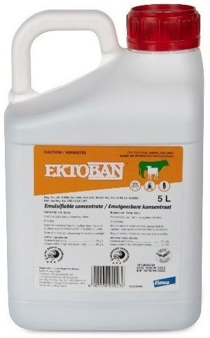Transdermal emulsifiable antiparasitic concentrate dip or spray remedy for cattle.