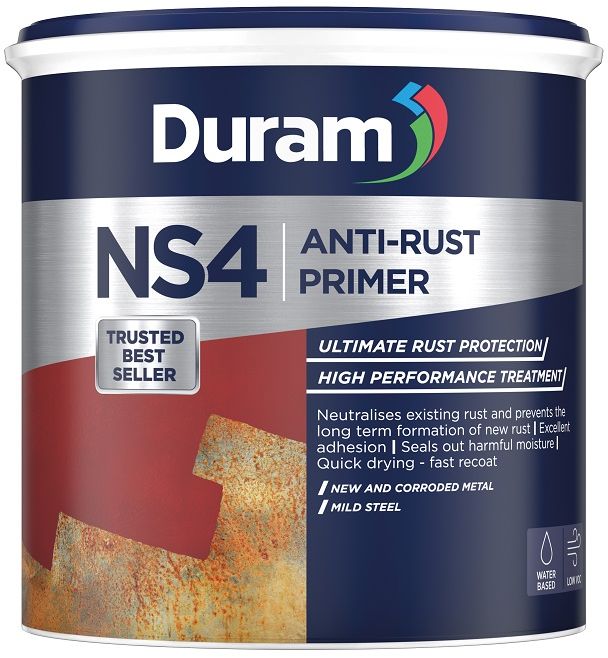 A rust-preventing metal primer suitable for domestic, industrial and automotive uses. Long term protection against corrosion. Good flow and levelling properties, leaving the surface smooth and ready for paint. Quick drying and can be handled within an hour. No toxic fumes so can be safely used in a confined space. A high performance treatment to neutralize existing rust and prevent the formation of new rust. It offers ultimate long term rust protection on new and corroded metal, mild steel, galvanized iron and other metals.