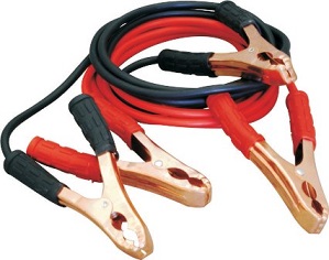 Heavy duty crocodile clips with comfortable soft plastic handles.
