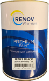 A black bitumen based protective coating suitable for "droppers" and fencing.