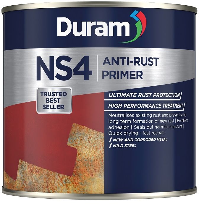 A rust-preventing metal primer suitable for domestic, industrial and automotive uses. Long term protection against corrosion. Good flow and levelling properties, leaving the surface smooth and ready for paint. Quick drying and can be handled within an hour. No toxic fumes so can be safely used in a confined space. A high performance treatment to neutralize existing rust and prevent the formation of new rust. It offers ultimate long term rust protection on new and corroded metal, mild steel, galvanized iron and other metals.