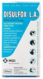For the treatment of foot rot, navel ill, joint ill and pneumonia in stock, coccidiosis and bacterial scours in calves and lambs and strangles in horses.
