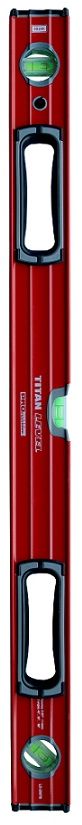 Our high quality wide body aluminium levels are accurate to 1mm/m, they are shock proof and comes with a v-groove bottom for round surfaces like pipes. The 3 vials measure horizontal, vertical and 45º from horizontal or vertical.