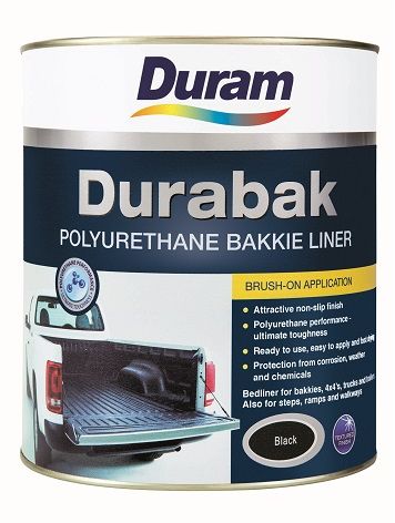 The Product is used as an ideal to coat load beds and tail lifts of trucks, bakkies and trailers. It also offers protection on 4X4's, creates non-slip walkways, stairs and ramps. It Creates non-slip areas for wheelchair access, emergency exits, fire escapes and around machinery. Provides non-slip areas for boats, showers and change room floors. It is an attractive non-slip finish, Polyurethane performance creates ultimate toughness. The product is ready to use and easy to apply, no skilled labour required and save money compared to dealer-installed bedliners. It is fast drying, has excellent resistance to abrasion, chemicals and solvents, is weather resistant and prevents rust.