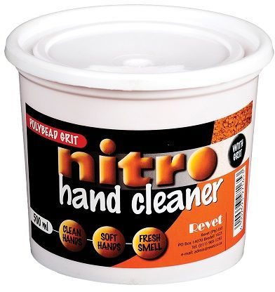 A solvent free, hand cleaning paste with grit, designed to clean hard working hands.
