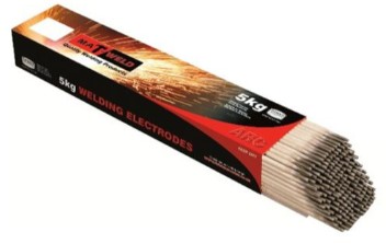 Suitable electrode for mild steel welding, fillet, tack and butt welding.